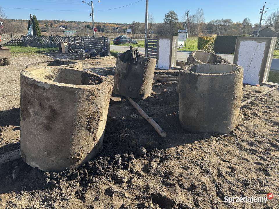 KRĄG betonowy 100 100 wys gr ścianki 10 świętokrzyskie Ruda Białaczowska