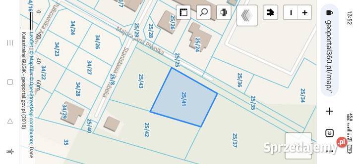Działka budowlana Piotrków Tryb Wojska Polskiego 1500m2 Piotrków Trybunalski