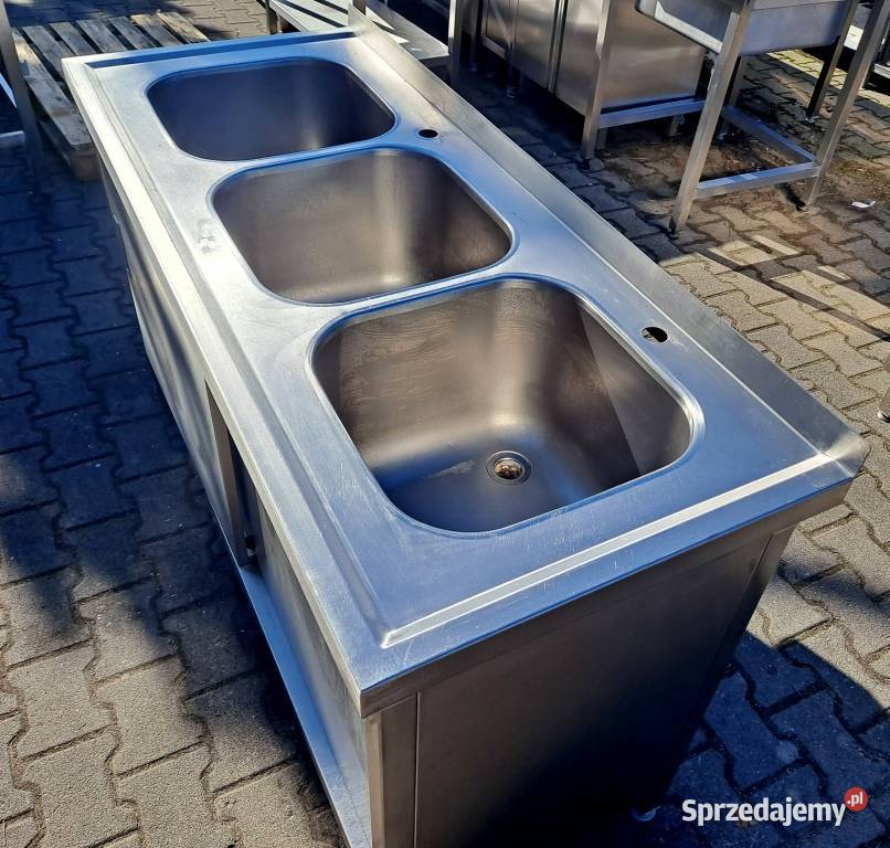 ZLEW 3 KOMOROWY Z SZAFKĄ DRZWI SUWANE 1506085 Nowe Skalmierzyce