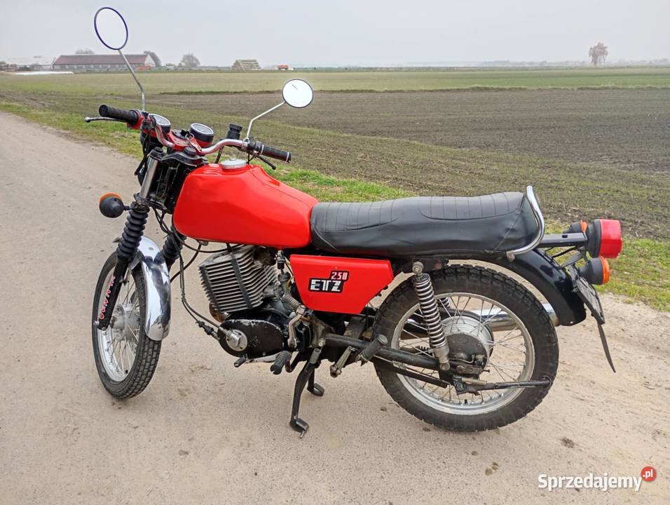 Motocykl MZ ETZ 250 1987r z dokumentami do Pozostałe Nowe Skalmierzyce