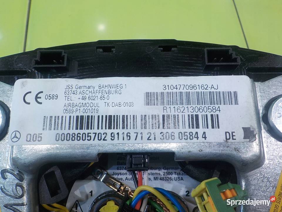 MERCEDES C W204 22 CDI 08r AIRBAG poduszka Poduszki powietrzne Suków
