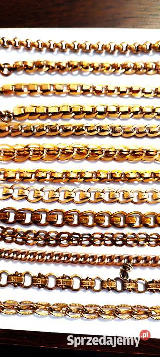 Dewizki do zegarków kieszonkowych złocone 18 K podkarpackie Mielec sprzedam