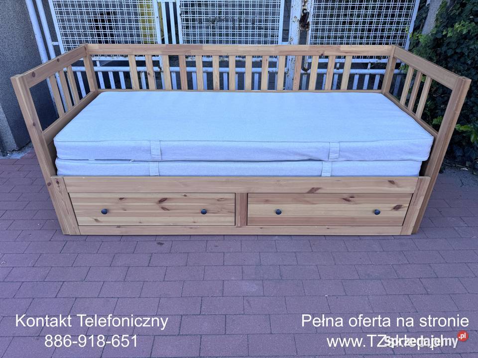 Łóżko leżanka IKEA HEMNES Lite drzewo Sosna 2 Dom i Ogród Rybnik