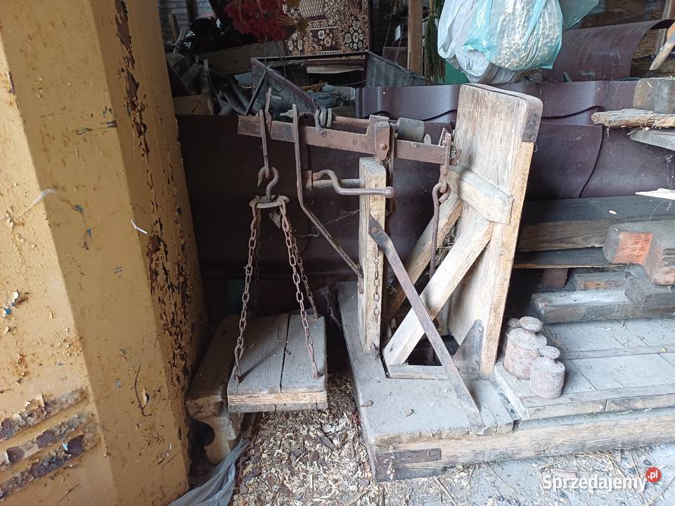 Waga szalkowa dziesiętna rolnicza starodawna Serniki sprzedam