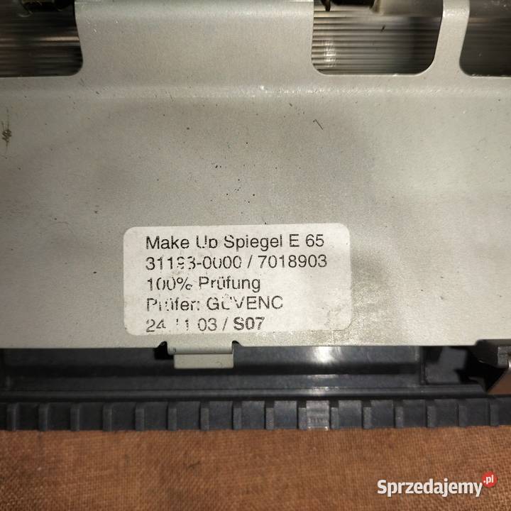 Wkład lusterka kosmetycznego tylnego BMW E65 E66 Poręba