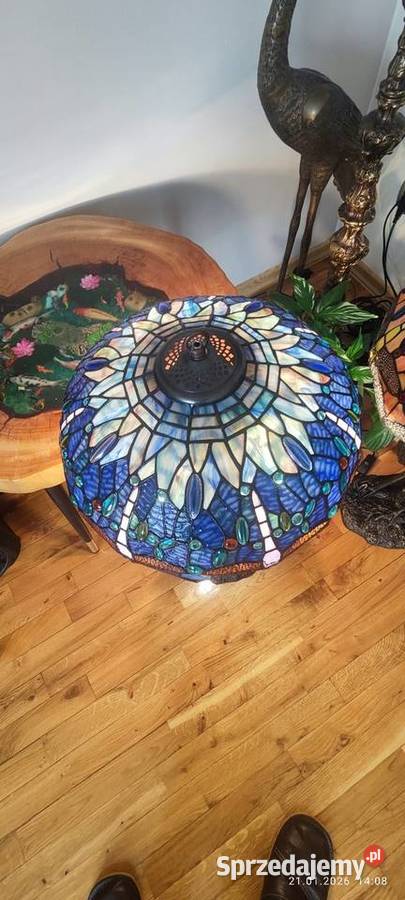 Lampy gabinetowe witrażowe podstawa żuraw Łódź