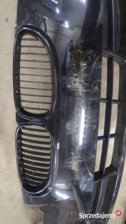 bmw e60 e61 zderzak przód schwarz2 bez pdc Konin sprzedam