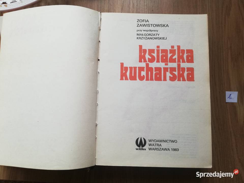 Książka Kucharska 1983r Warszawa