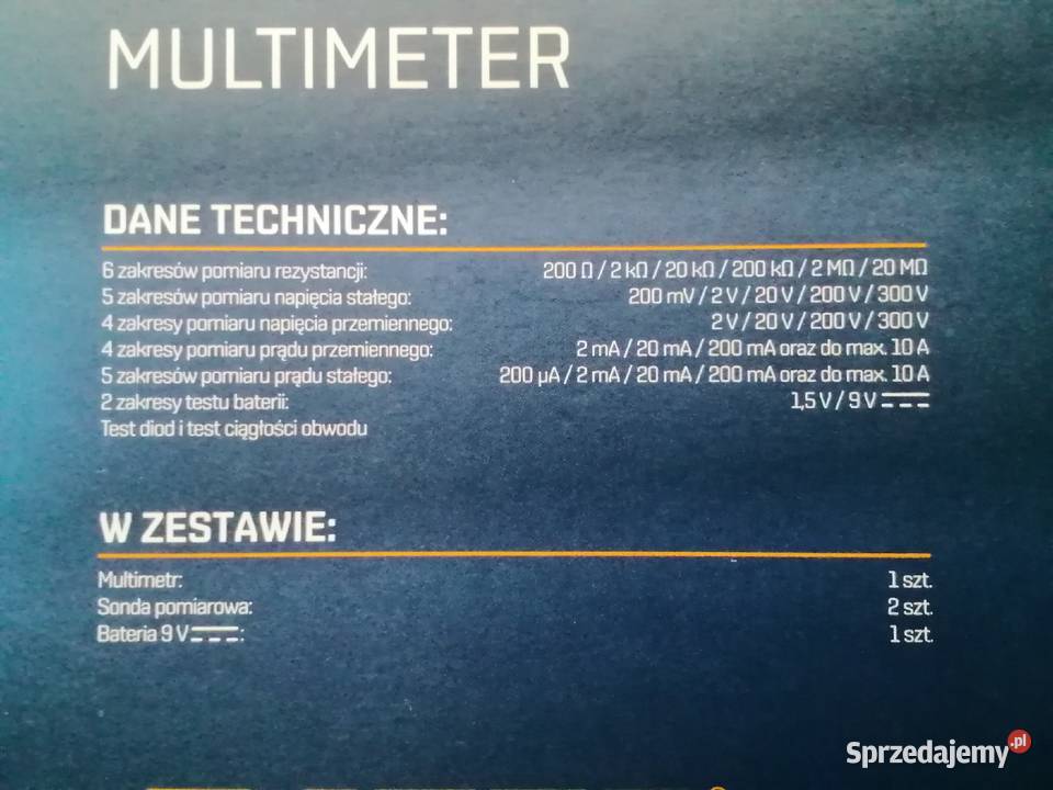 Multimetr sondy etui Nowy nierozpakowany Okazja Wieliczka