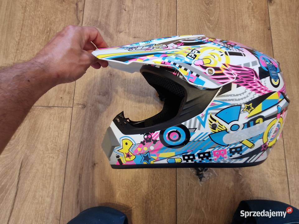 Nowy kask motocyklowy cross enduro Rzeszów sprzedam