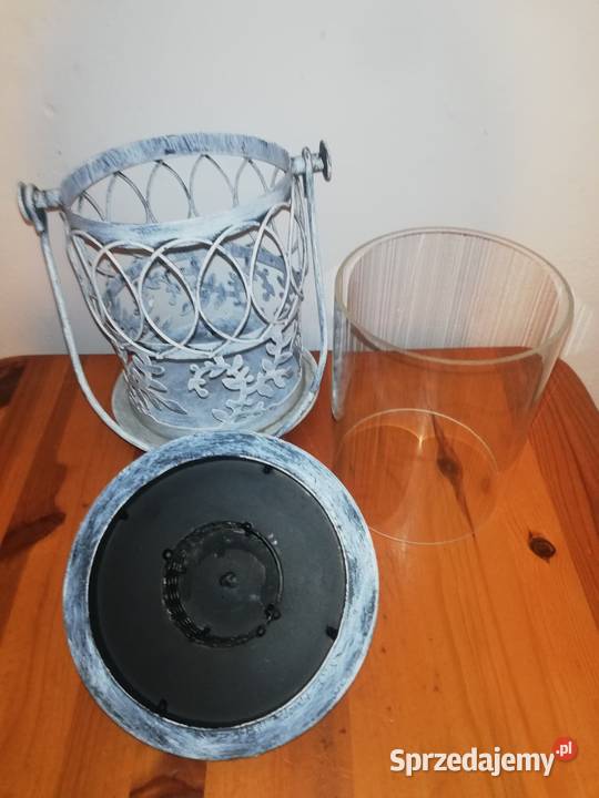 Lampion metalowy ogrodowy stan mazowieckie