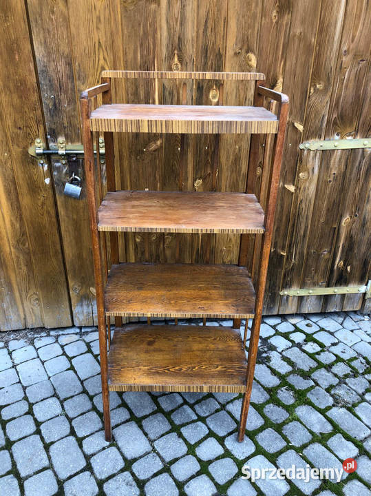 Stara drewniana etażerka półka