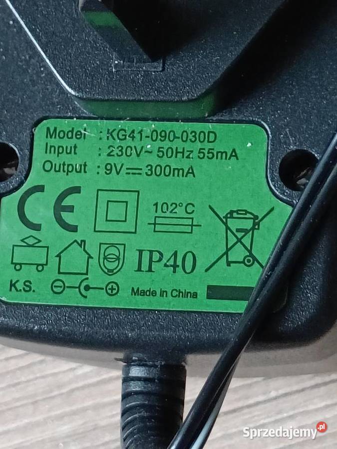 Zasilacz Neckermann 41090030D 9V 300mA IP40
