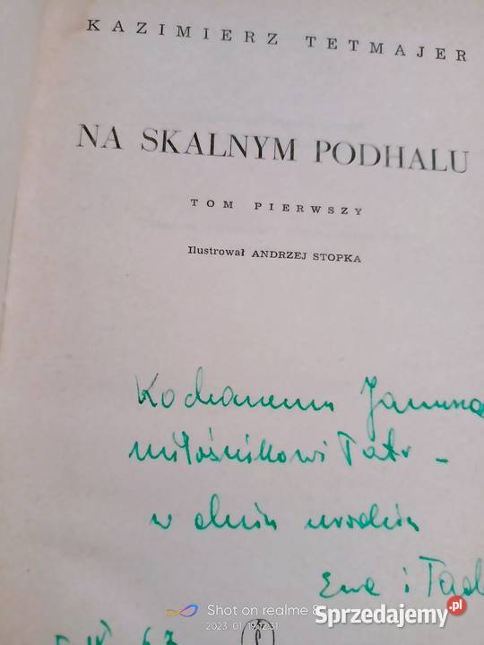 Na skalnym Podhalu książki Warszawa księgarnia sprzedam