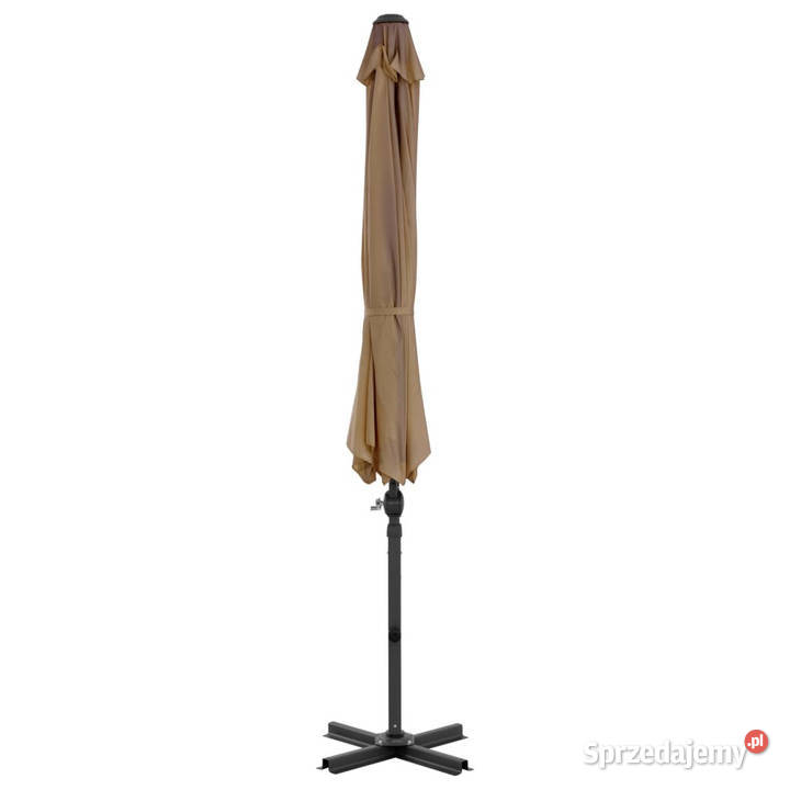Parasol wiszący z aluminiowym słupkiem 300 taupe mazowieckie Warszawa