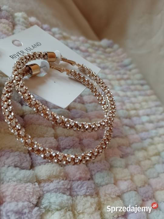 RIVER ISLAND Duże bogato zdobione kolczyki koła Dla kobiet Galanteria i dodatki Kraków