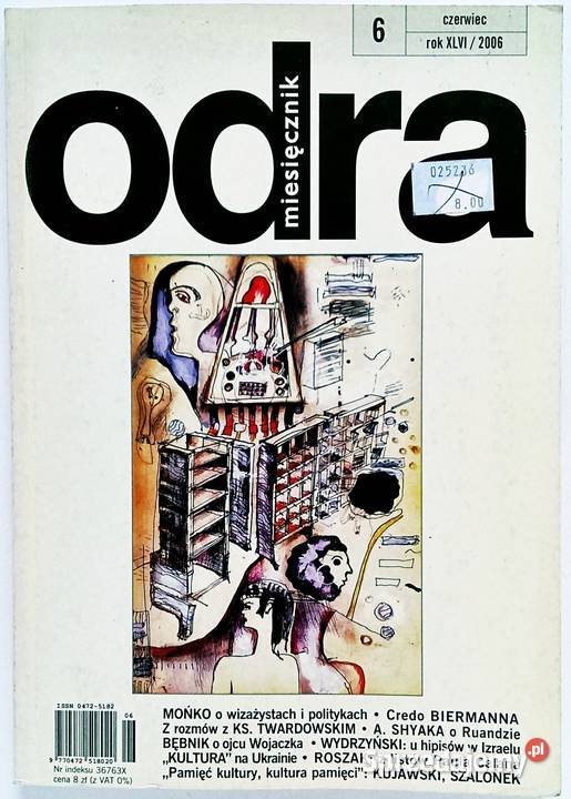 Odra miesięcznik 6 czerwiec 2006 Rok wydania 2006 Kraków