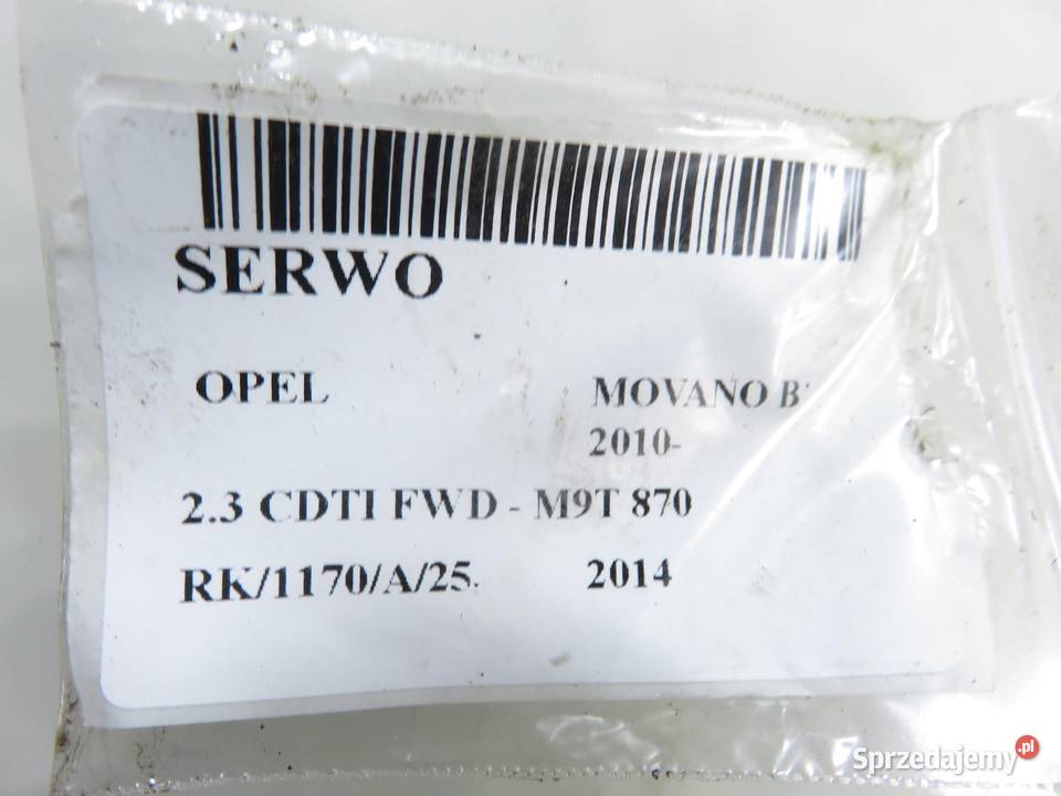 SERWO OPEL MOVANO B 472100453R 03786952014 osobowe