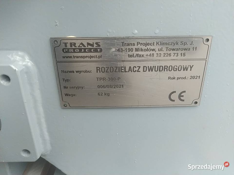 Rozdzielacz dwudrogowy TPR300P Stary Sącz sprzedam