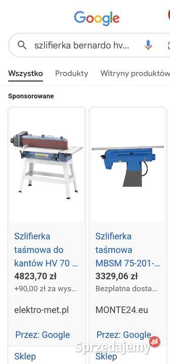 Szlifierka krawędziowa taśmowa Tarnowskie Góry