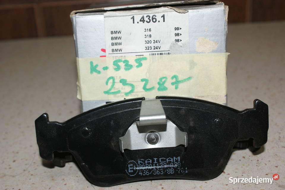 RAICAM 14361 Klocek hamulcowy BMW 3 E36 3 E46 Z3 Pozostałe Części Białobrzegi