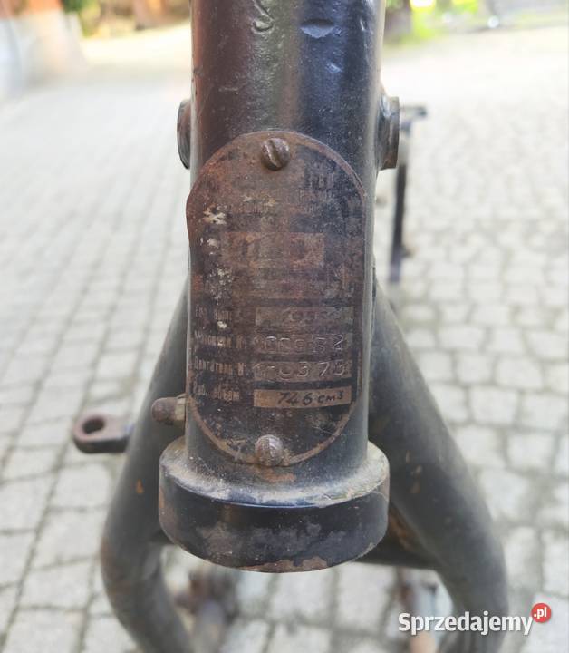 Rama m72 z tabliczką znamionową 1955 IMZ Kalisz
