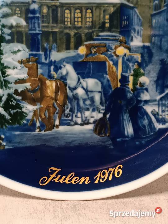 Royal TETTAU Talerz Kolekcjonerski Julen 1976 Antyki, Sztuka, Kolekcje zachodniopomorskie Dobrzany