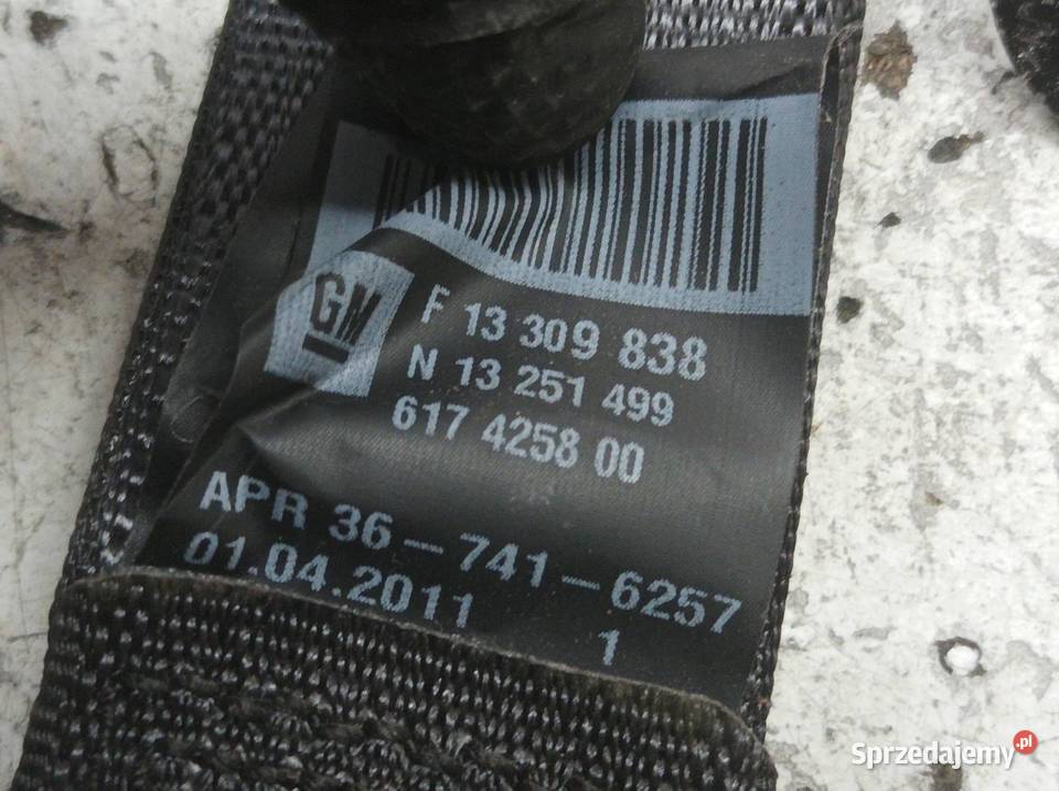 PAS BEZPIECZEŃSTWA LEWY PRAWY TYŁ KPL KANAPY