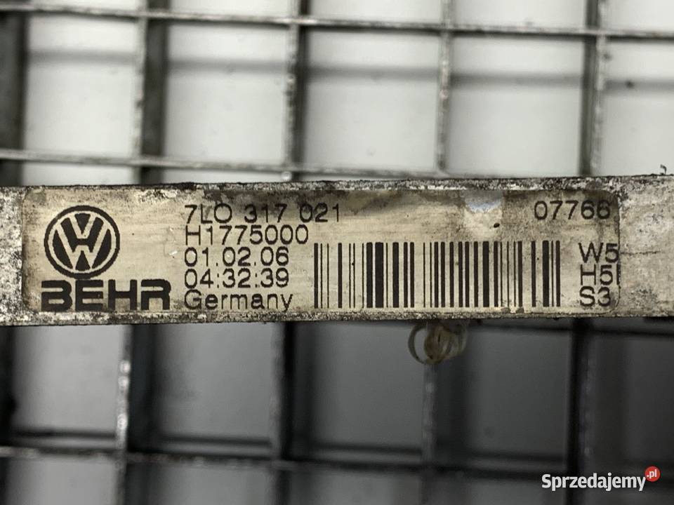 CHŁODNICA OLEJU SKRZYNI BIEGÓW VW TOUAREG osobowe Chłodnice oleju