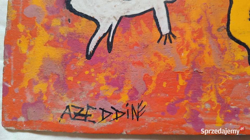 Obraz z Maroko Azeddine akryl sztuka afrykańska Gdańsk