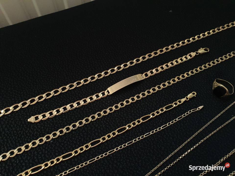 Złoto 375 76 gram pancerka bransoletka łańcuszek śląskie Mikołów