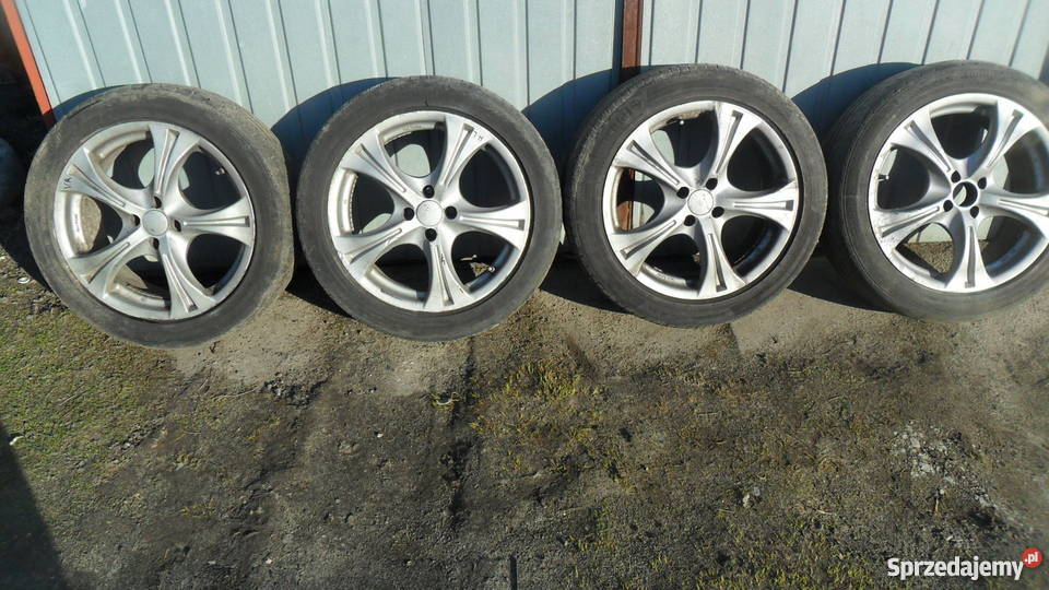 Sprzedam alufelgi Alutec 17 4x100 z oponami Rozmiar 17" podkarpackie Cieszanów