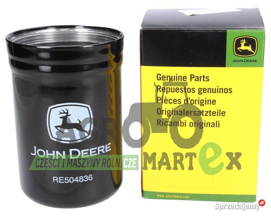 RE504836 filtr oleju silnika JOHN DEERE Wichrów sprzedam