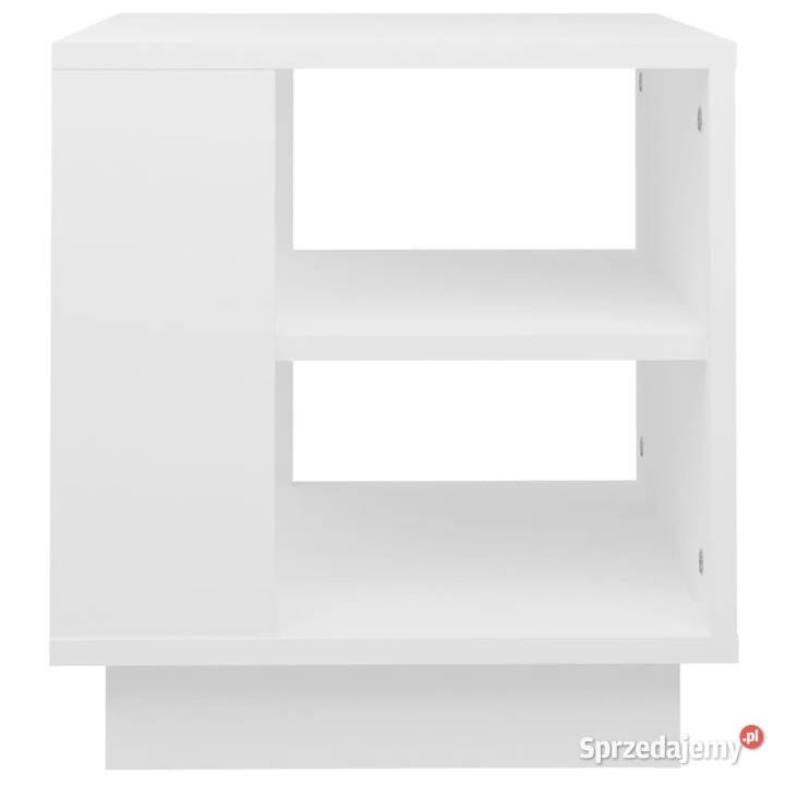 Stolik kawowy biały 40x40x43 materiał Stoły mazowieckie
