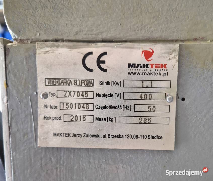 Frezarka ZX 7045 Poprawiona wersja