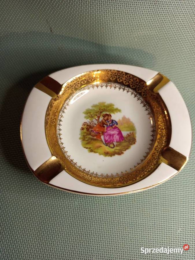 Popielnica ręcznie malowana Porcelana Francuska Warszawa