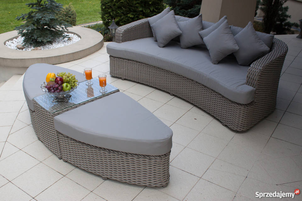 Zestaw ogrodowy meble technorattan Sofa Alessia Łaskarzew
