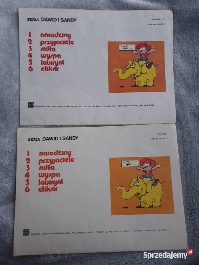 David i Sandy 4 tomy 1988 Edward Lutczyn Komiksy Gdynia