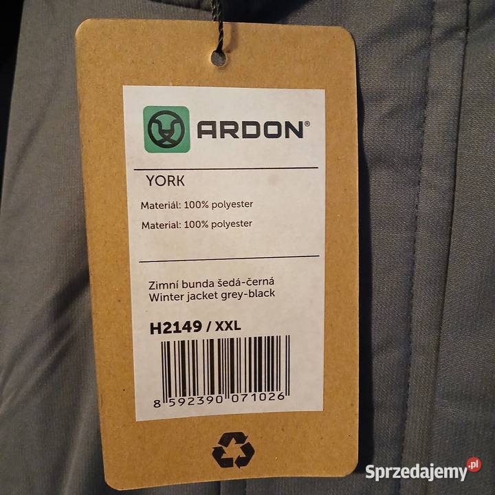 Nowa kurtka męska Ardon YORK zimowa ocieplana Rozmiar XXL Łódź