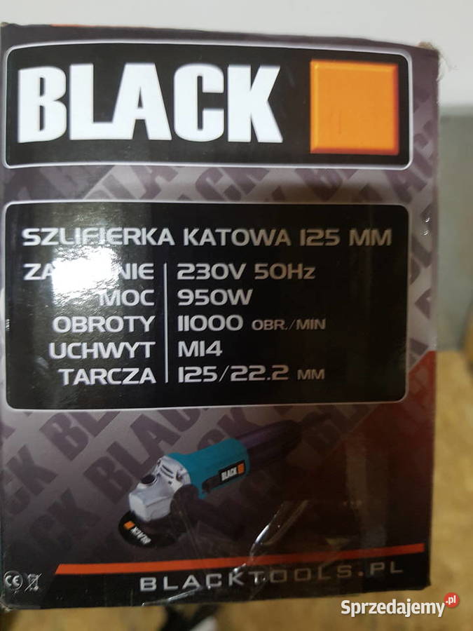 Szlifierka kątowa 125 mm 950 Wat firma Black sprzedam