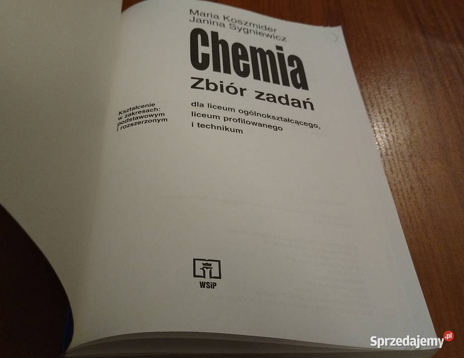 Chemia zbiór zadań liceum podstawowy i Gdańsk