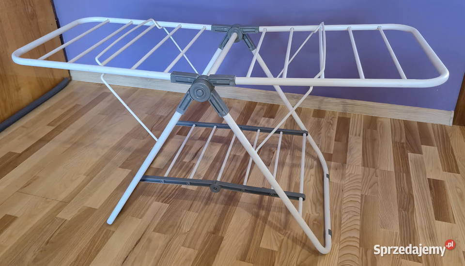 Suszarka wolnostojąca pozioma składana stalowa Suszarki na pranie śląskie Pawłowice