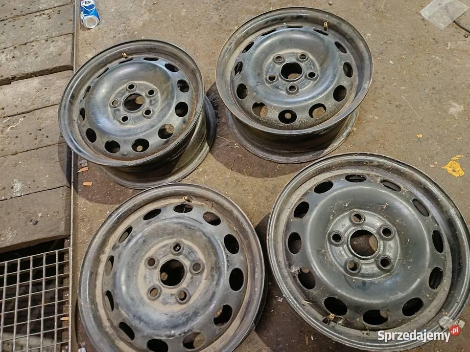 Komplet felg stalowych 15 ET55 5X112 Audi Januszowice sprzedam