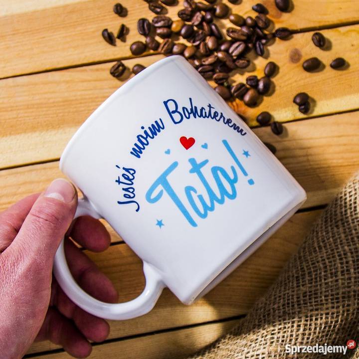 Kubek ceramiczny TATO JESTEŚ MOIM BOHATEREM wielkopolskie