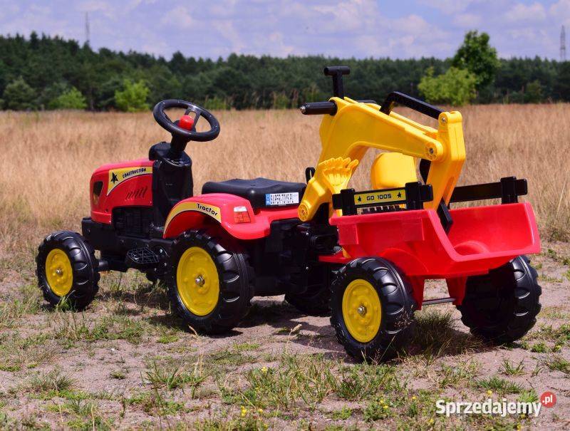 TRAKTOR NA PEDAŁY Z PRZYCZEPĄ I KOPARKA TR3007c kujawsko-pomorskie Toruń