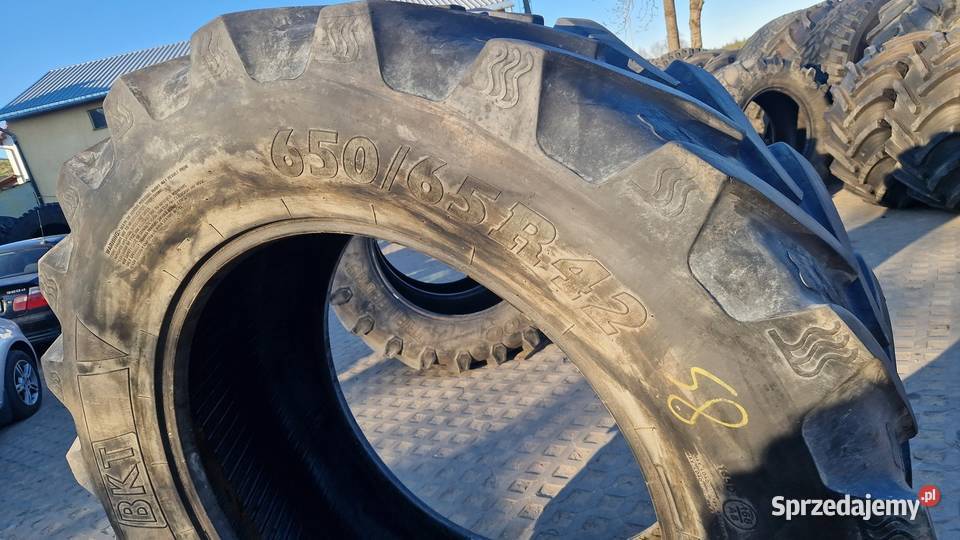65065r42 6506542 BKT bieżnik 50 bez napraw Opony rolnicze warmińsko-mazurskie Nowe Miasto Lubawskie