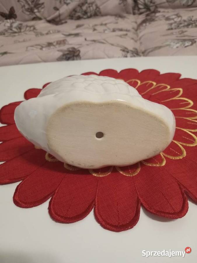 Łabędź z porcelany z PRLu