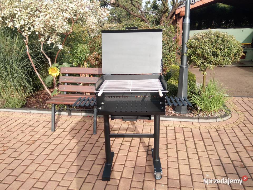 Grill ogrodowy z popielnikiem wysówanym blacha 4 Damasławek sprzedam
