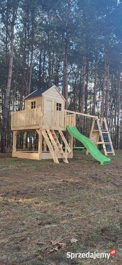 Domek dzieci Drewniany domek Plac zabaw Lublin