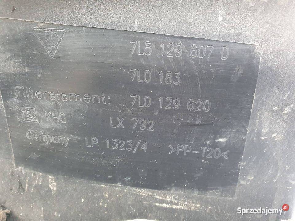 OBUDOWA FILTRA PORSCHE CAYENNE I LIFT 7L5129607D Lipno
